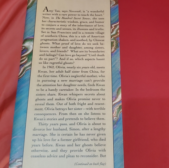 Amy Tan 1995 Book "The 100 Secret Senses" - Picture 2 of 7